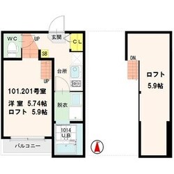 太子堂駅 徒歩9分 1階の物件間取画像